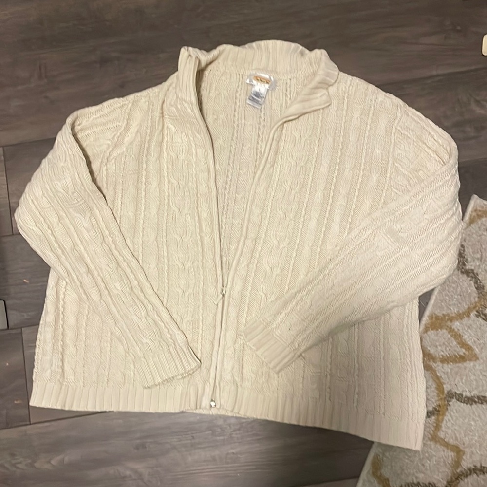 Talbots zip sweater